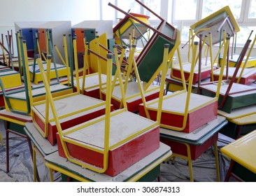 Empty classroom