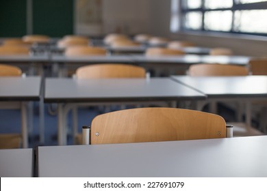 empty classroom background