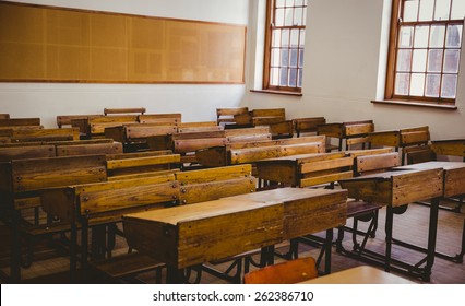 Empty classroom at the elementary school