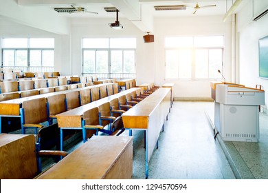 Empty Classroom In An University.