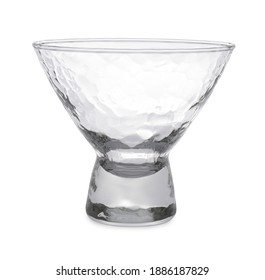 Empty Clean Glass Bowl Isolated On White