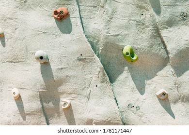 A Empty Climbing Wall In The Park