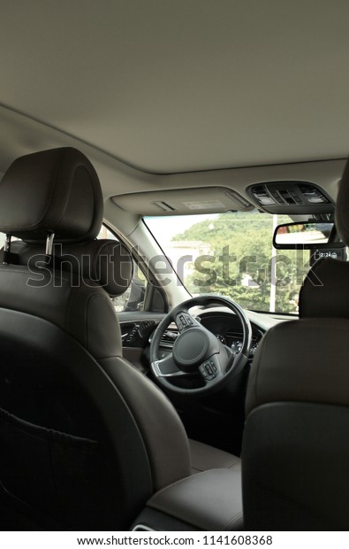 empty cockpit of\
vehicle in car . Car\
Interior