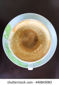 empty coffee in a cup