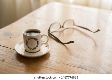 Empty Coffee Pot With Spoon