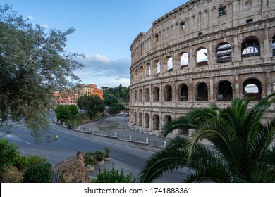 Empty Coliseum, Rome, During Covid 19