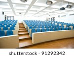 Empty college lecture hall in university
