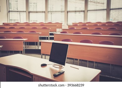 An Empty College Lecture Hall In University.
