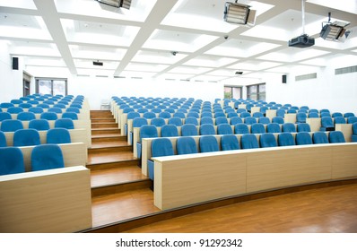 Empty college lecture hall in university - Shutterstock ID 91292342