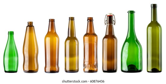 Empty Color Bottles Collection Isolated Stock Photo 60876436 | Shutterstock