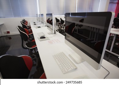 Empty Computer Room In College