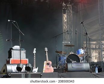 Empty Concert Stage