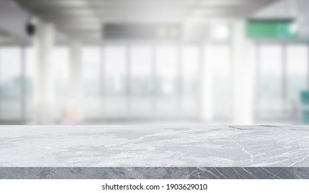 empty concrete floor in warehouse with copy space for show your products. transportation delivery concept - Shutterstock ID 1903629010