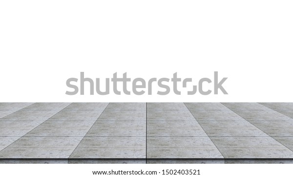 Empty Concrete Flooring Top Isolated On Stockfoto Jetzt