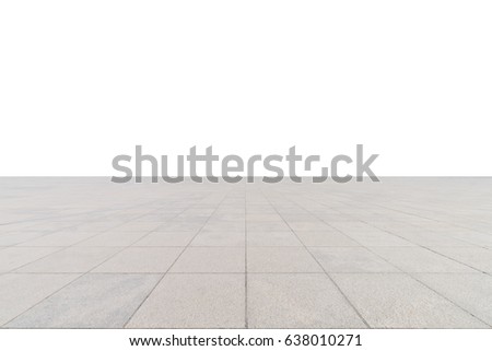 empty concrete square floor
