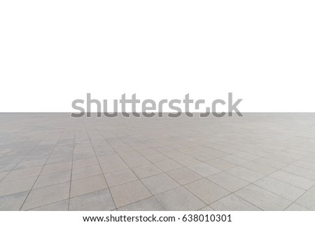 empty concrete square floor
