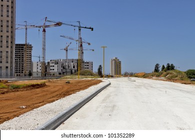 Empty Construction Site On A Sunny Afternoon