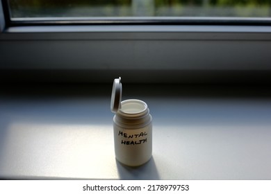 Empty Container of Mental Illness Medicine - Shutterstock ID 2178979753