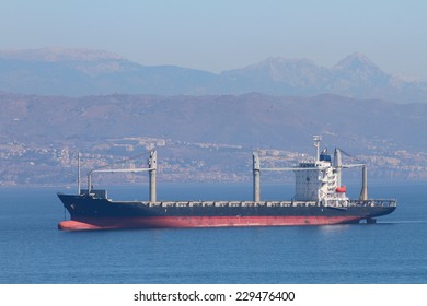 Empty Container Ship