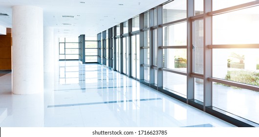 Empty corridor in the modern office building. - Powered by Shutterstock