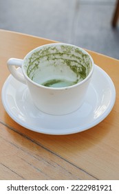 
Empty Cup After Matcha Coffee 