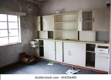 Empty Cupboards Of An Abandoned House