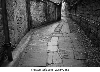 Empty Dark Alleyway Background