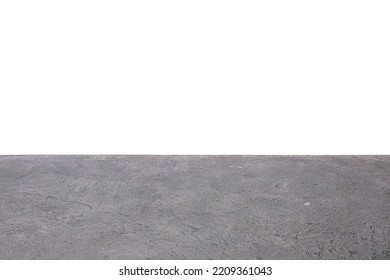 Empty Dark Stone Surface On White Background