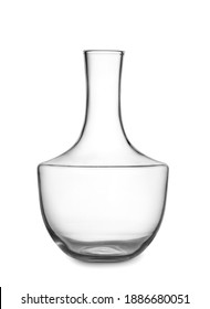 Empty Decanter On White Background