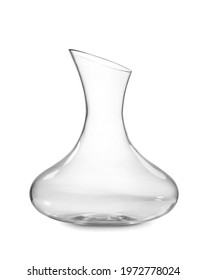 Empty Decanter On White Background