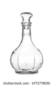 Empty Decanter On White Background