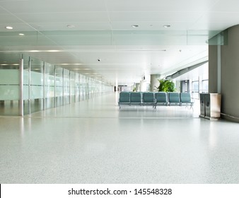 Empty Departure Lounge At The Airport