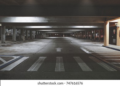 Empty Desolated Abandoned Carpark