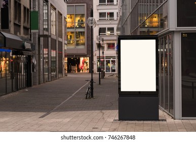 Empty Digital Outdoor Advertising