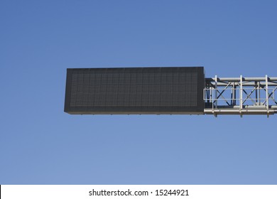 Empty Digital Road Sign