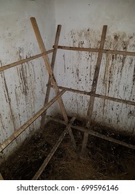 Empty Dirty Chicken Coop