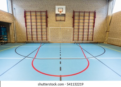 Empty Dutch Gymnasium For School Sports