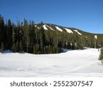 An empty early morning ski slope, Nederland, Colorado