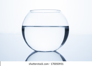 Empty Fish Bowl With Water