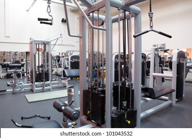 Empty Fitness Center Hall