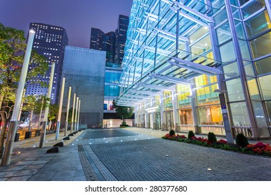 Empty Floor Near Modern Building Facade