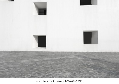 Empty floors and white windows