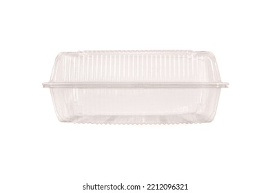 Empty Food Container Isolated On White Background