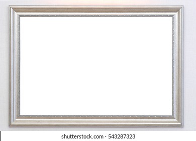 Empty Frame From A Picture, Document, Diploma Or Commendation On A Wall