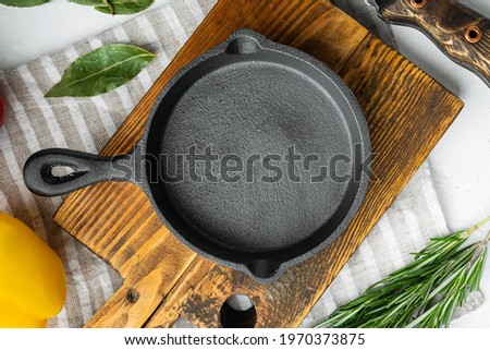 Image, Stock Photo Cast iron pot with ingredients