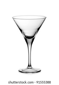 Empty Funnel Martini Glass