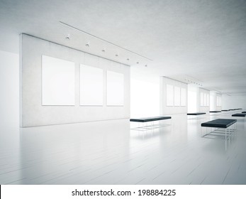 Empty Gallery Interior