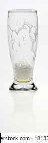 Empty glass of beer