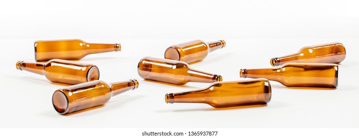 Empty Glass Beer Bottles