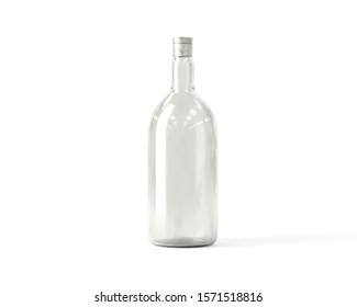 Empty glass bottle for mock up. - Shutterstock ID 1571518816